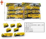 OBL10424744 - 5只实色滑行货柜车、油罐车、工程车