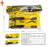 OBL10424751 - 2只实色回力货柜车、油罐车（黄色）