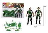 OBL10425154 - 2位军人配军事套装(黑色)