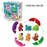 OBL10426963 - 益智拼装积木上链恐龙和动物盲盒(存钱罐)