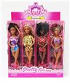 OBL10427134 - 11寸关节泳装黑皮肤芭比12PCS包装盒