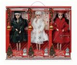OBL10427217 - 11寸关节实身芭比圣诞系列6PCS展示盒