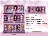 OBL10427222 - 6寸实身关节洋装娃娃3PCS展示盒