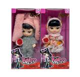 OBL10427640 - 2代8寸12关节实身毛绒动物贝拉兹娃娃带束花