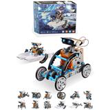 OBL10428808 - 12合1太阳能机器人 带电池仓(自装型玩具所有零件每次只能拼一种款式可以拼13种不同款式)