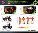 OBL10430582 - 合金惯性骨架越野车+比赛人+轮胎