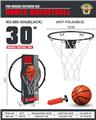 OBL10431006 - 30cm铁制可扣篮实心篮球圈 黑