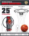 OBL10431009 - 25cm铁制可扣篮可折叠实心篮球圈 黑