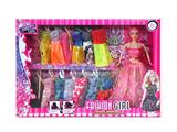 OBL10431356 - 高档大盒11.5寸实身活手婚纱芭比带蝴蝶魔法棒配件和吊衣服