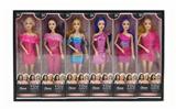 OBL10432127 - 11寸实身9关节时尚芭比6款混装