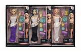 OBL10432133 - 11寸实身9关节时尚礼服芭比+吸塑配件 3色混装
