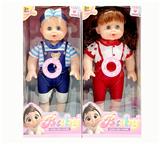 OBL10432164 - 新款14寸直脚肥童娃娃4D眼带IC 包电2个LR44纽扣电池服装多色2款混装