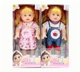 OBL10432171 - 新款14寸直脚肥童娃娃3D眼带IC 包电2个LR44纽扣电池服装多色2款混装