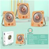 OBL10432404 - 卡皮巴拉便携台式折叠大号充电风扇（USB)
（DIY贴纸）（三档）
