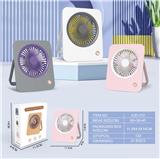 OBL10432405 - 便携台式折叠中号充电风扇（USB）
（三档）