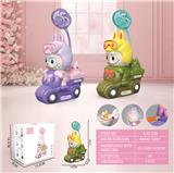 OBL10432421 - 拉布布苔藓公仔摩托车风扇（USB)
(一档风扇 一档台灯）