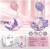 OBL10432428 - 拉布布旭日公仔快艇风扇（USB
（一档风扇 一档台灯）