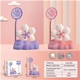 OBL10432448 - 简约樱花小夜灯风扇 (USB)
（一档风扇 一档灯光）
