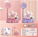 OBL10432449 - 库洛米樱花小夜灯风扇 (USB)
（一档风扇 一档灯光）
