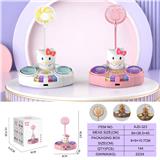 OBL10432516 - KT琴风扇
（三档风扇 长按七彩灯）