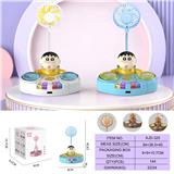 OBL10432518 - 蜡笔小新琴风扇
（三档风扇 长按七彩灯）