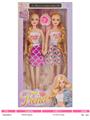 OBL10432700 - 11寸空身芭比娃娃姐妹装加玫瑰花