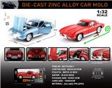 OBL10432757 - 英文1:32压铸锌合金灯光音效克尔维特 车模
