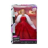 OBL10433146 - 高档11.5寸实身活手婚纱芭比带包包配件