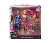 OBL10433164 - 高档11.5寸实身活手芭比和空身男人3寸仔冲浪套装风车配件