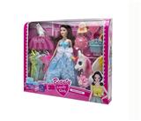 OBL10433185 - 高档11.5寸实身9关节婚纱芭比带飞马打扮吸塑配件狗狗