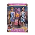 OBL10433217 - 高档11.5寸实身时装芭比2只装带梳子吸塑配件