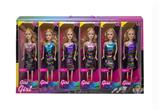OBL10433219 - 高档11.5寸实身活手彩虹珠片芭比系列 6PCS
