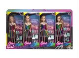 OBL10433220 - 高档11.5寸实身活手彩虹芭比+饰品 4PCS