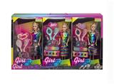 OBL10433222 - 高档11.5寸实身活手彩虹珠片芭比系列带吸塑配件 3PCS