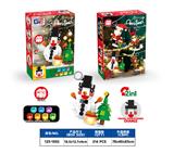 OBL10433237 - 益智圣诞积木圣诞雪人带圣诞树灯光礼物套装吊坠（101PCS）    4款混装