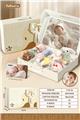 OBL10433376 - 新生儿婴儿摇铃礼盒满月礼物11件套(毛绒玩偶+曼哈顿球)