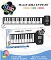 OBL10433574 - BLACK AND WHITE PIANO WITH 49 KEYS