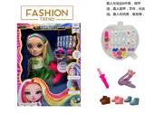 OBL10434010 - 高端彩妆系列 14寸搪胶带灯光音乐主题曲Rainbow High惊喜彩虹高中带  美甲，发夹。彩妆油  12件套