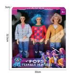 OBL10434084 - 1比1 K-POP 猎魔男真人版  11.5寸12关节实身Baby saia宝宝沙加芭比3人混装