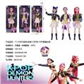 OBL10434107 - K-POP 猎魔女团真人版11.5寸12关节实身带七彩灯光主题曲Rumi鲁米打歌芭比带吉他3款混装