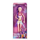 OBL10434117 - K-POP 猎魔女团动画版11.5寸12关节实身带七彩灯光主题曲Rumi鲁米打歌芭比带武器