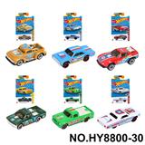 OBL10435822 - 6款1:64风火轮皮卡，肌肉车，越野车合金车片装