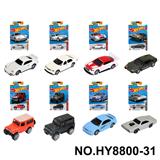 OBL10435823 - 8款1:64风火轮合金车赛车，肌肉车，越野车，跑车片装