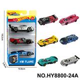 OBL10435825 - 6款1:64风火轮赛车，跑车合金车3只装
