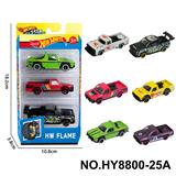 OBL10435826 - 6款1:64风火轮皮卡合金车3只装