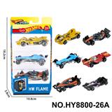 OBL10435827 - 6款1:64风火轮F1赛车合金车3只装