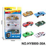 OBL10435831 - 6款1:64风火轮皮卡，肌肉车，越野车合金车3只装