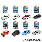OBL10436278 - 8款1:64风火轮合金车赛车，肌肉车，越野车，跑车片装