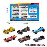 OBL10436282 - 6款1:64风火轮F1赛车合金车10只装