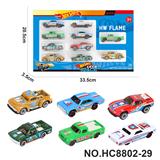 OBL10436286 - 6款1:64风火轮皮卡，肌肉车，越野车合金车10只装